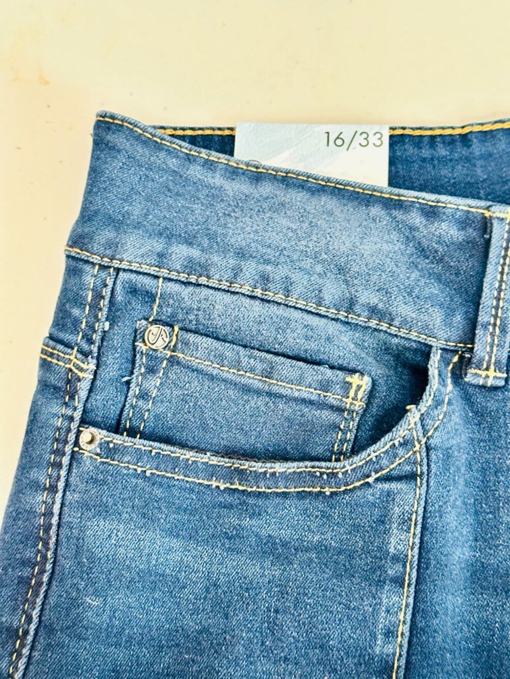 CURVE APPEAL HIGH RISE FLARE LONDON DARK BLUE DENIM JEANS 16/33 - Picture 3 of 7